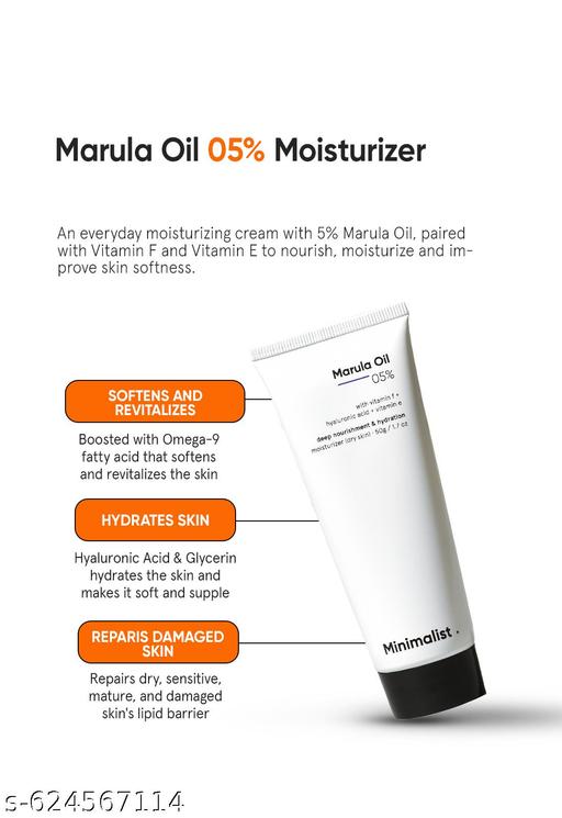 Marula Oil 5% Face Moisturizer | Winter Cream for Dry Skin | 50gm - Lumae