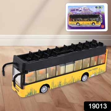 Die-cast Alloy London Long Bus Double Decker Sightseeing Bus - Lumae