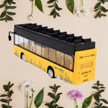 Die-cast Alloy London Long Bus Double Decker Sightseeing Bus - Lumae