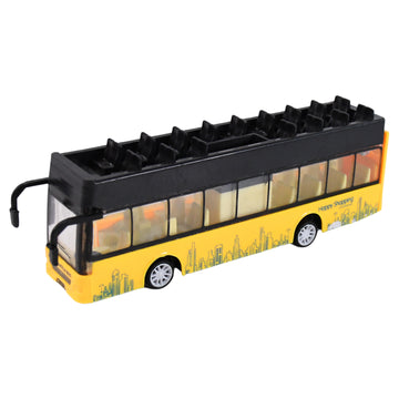 Die-cast Alloy London Long Bus Double Decker Sightseeing Bus - Lumae