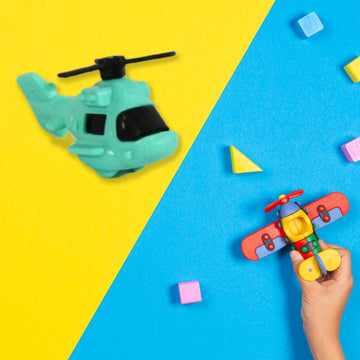 Small DIY Helicopter Toy, Small Kid's Toy, Rotating Tail  Wing DIY Helicopter - Lumae