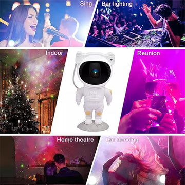 Robot Sky Space Stars Light Astronaut Galaxy Projector, Night lamp, Bedroom, Kids, Projector, Star Projector Will Take Children's to Explore The Vast Starry Sky for Adults, raksha bandhan, Diwali Gift - Lumae