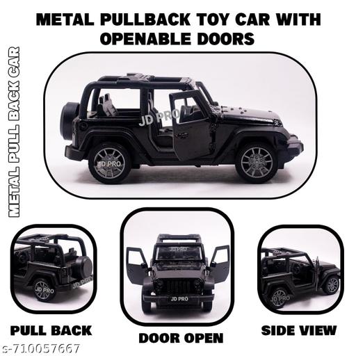 Off-Road Jeep Die-Cast Toy Car | Metal Body Model with Opening Doors | Boys Toy Car - Lumae
