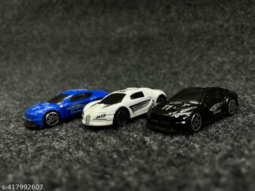 Mini Metal Car Toy Super Car for Kids Fun Game (Free Wheels) Pack of 3 (Multicolor) - Lumae