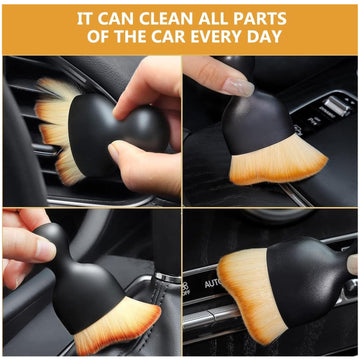 Mini Car Interior Cleaning Soft Brush -Car Cleaning Brushes Duster (1 Pc) - Lumae
