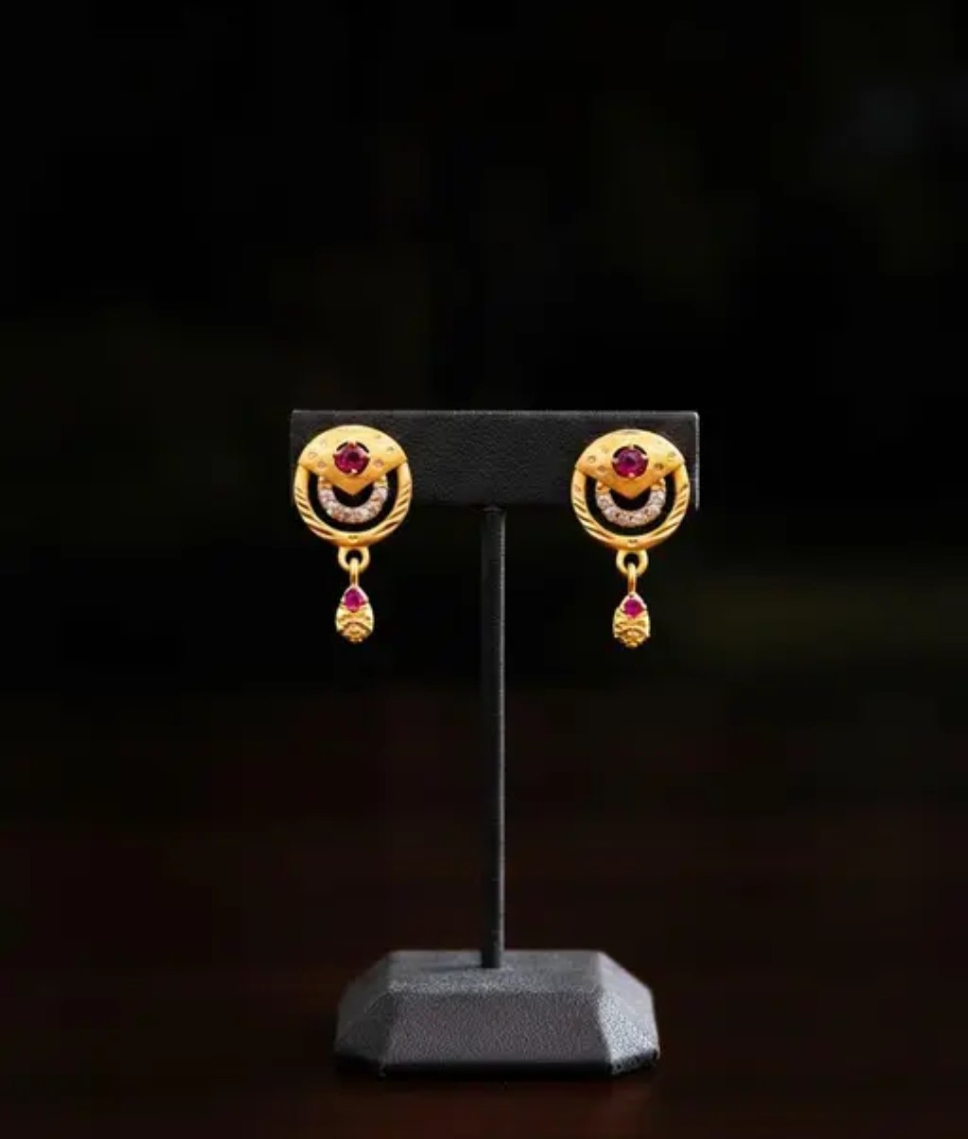 Micro Gold Plated Daily Use AD Stone Earrings (Set of 1 PAIR)