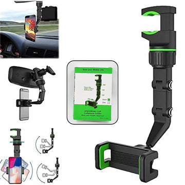 Multifunctional Car Rear View 360° Rotatable Mobile Holder - Lumae