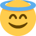 Smiling face with halo :innocent: 😇