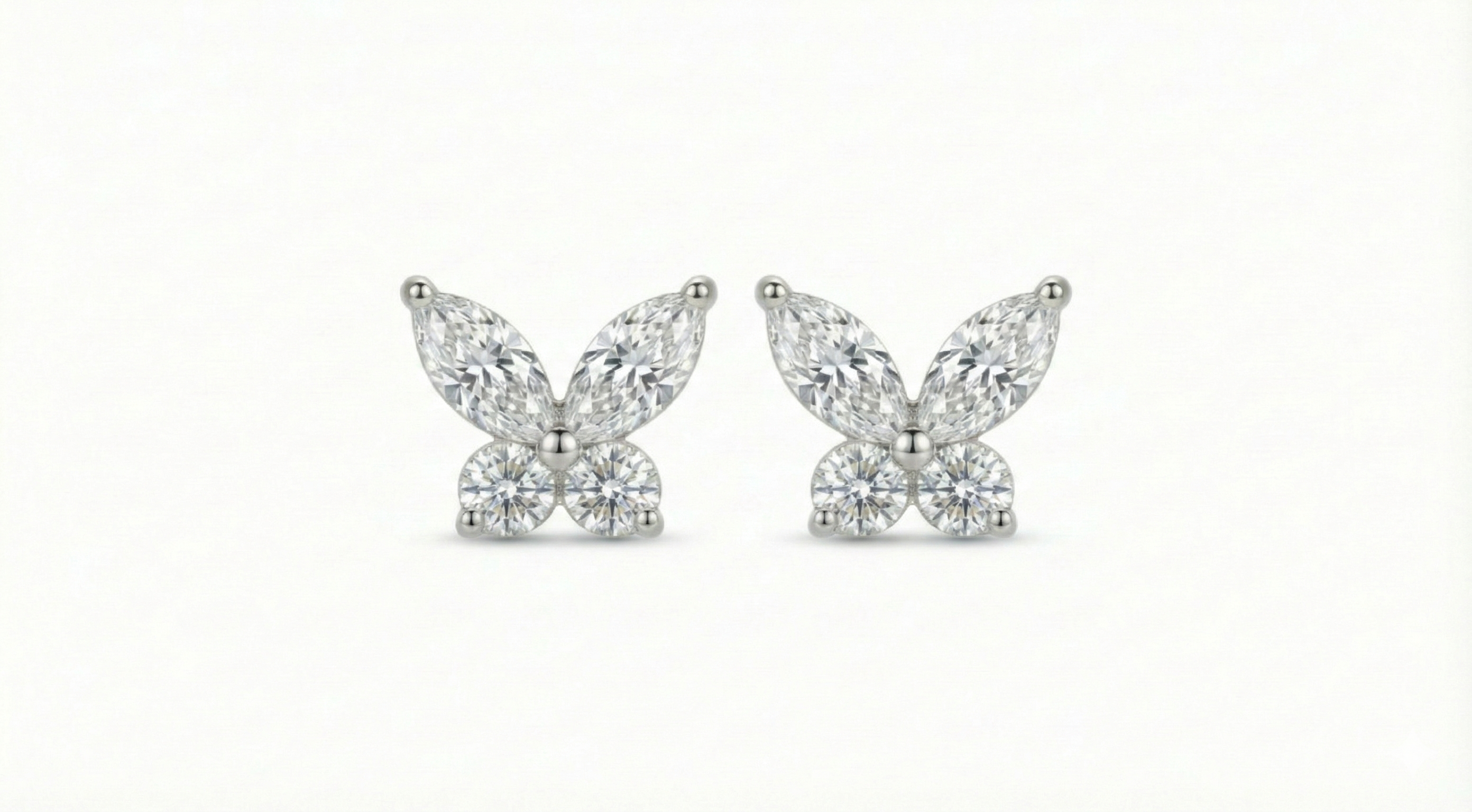 Náušnice v podobě motýla