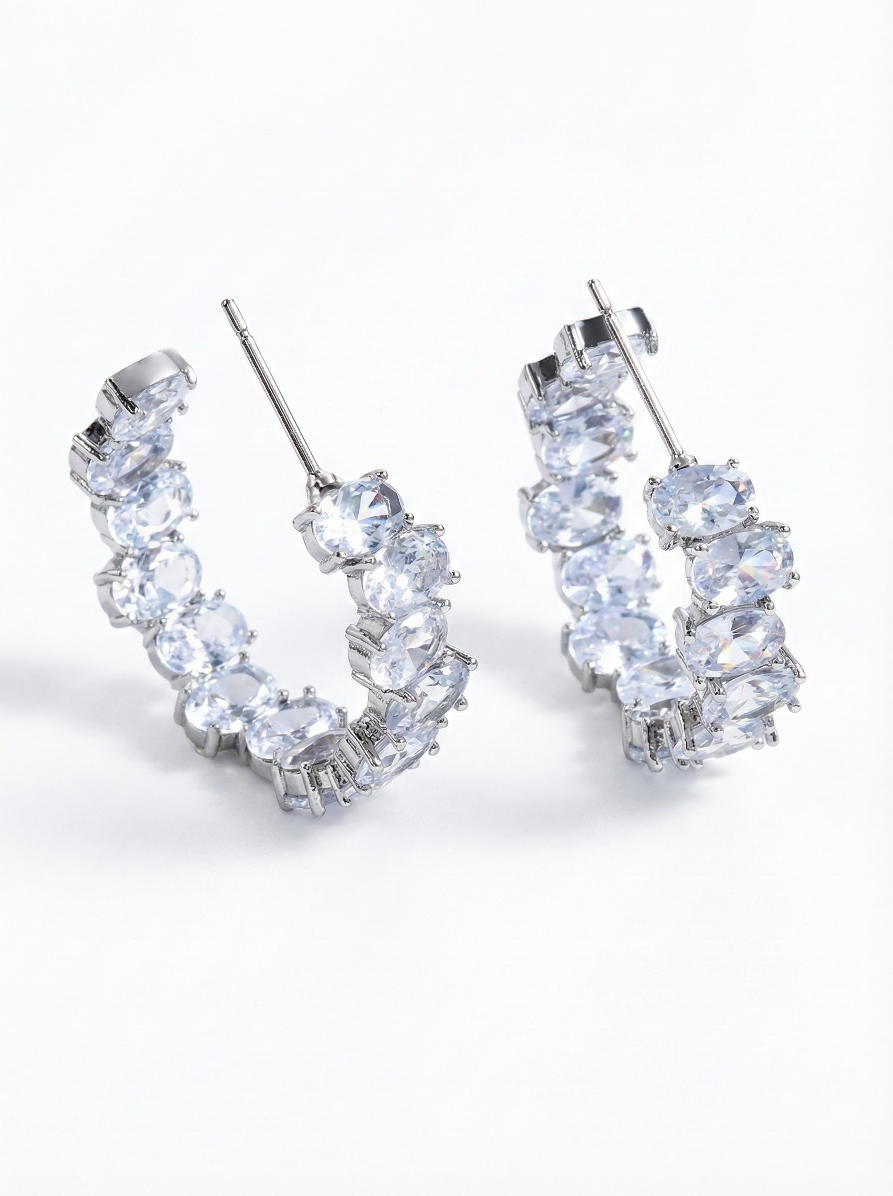 Náušnice s krystaly briliantového brusu