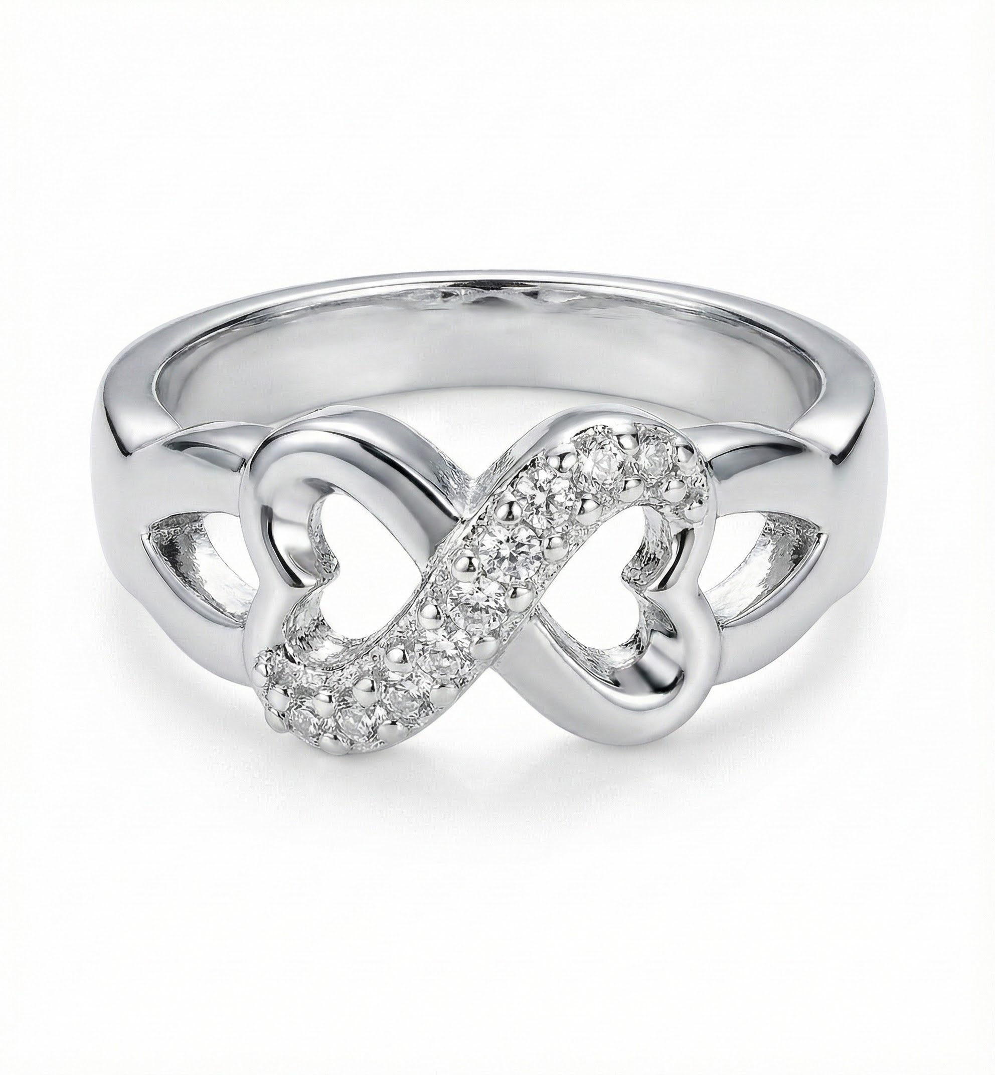 Prsten s krystaly briliantového brusu