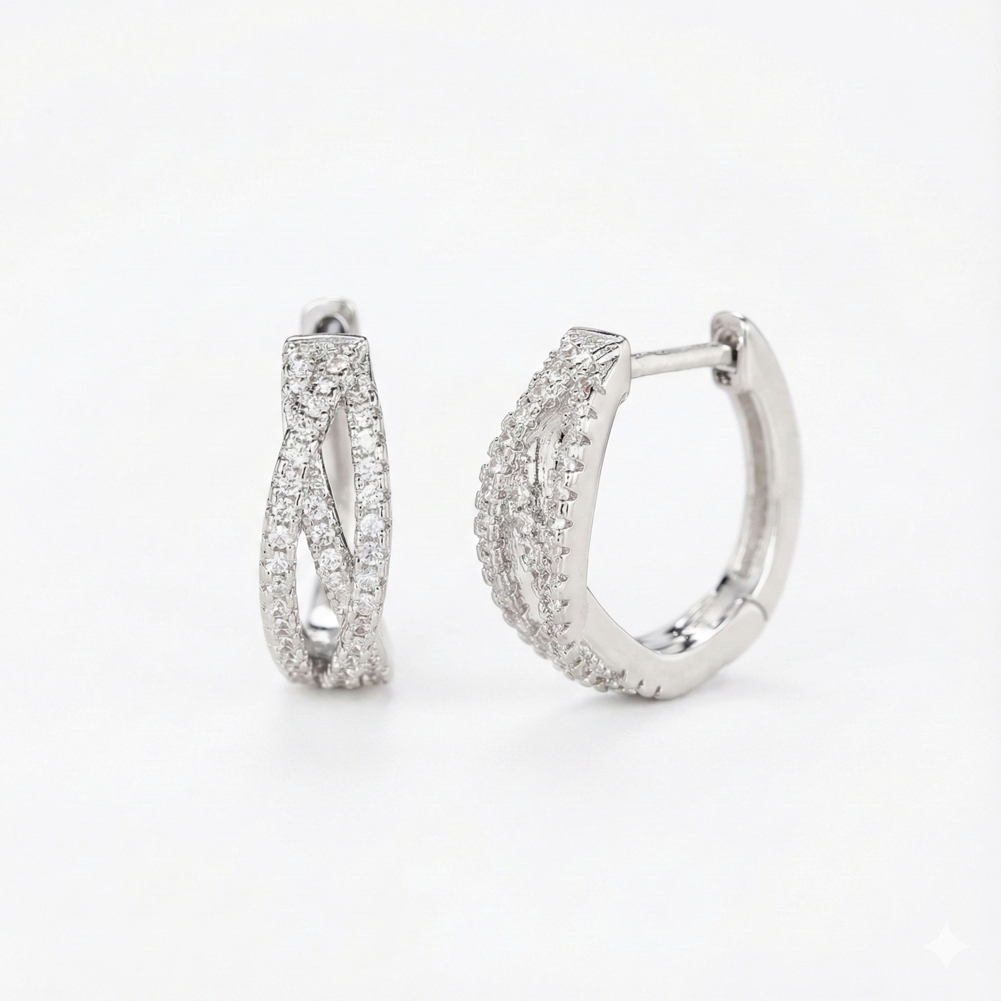 Náušnice s osazenými krystaly