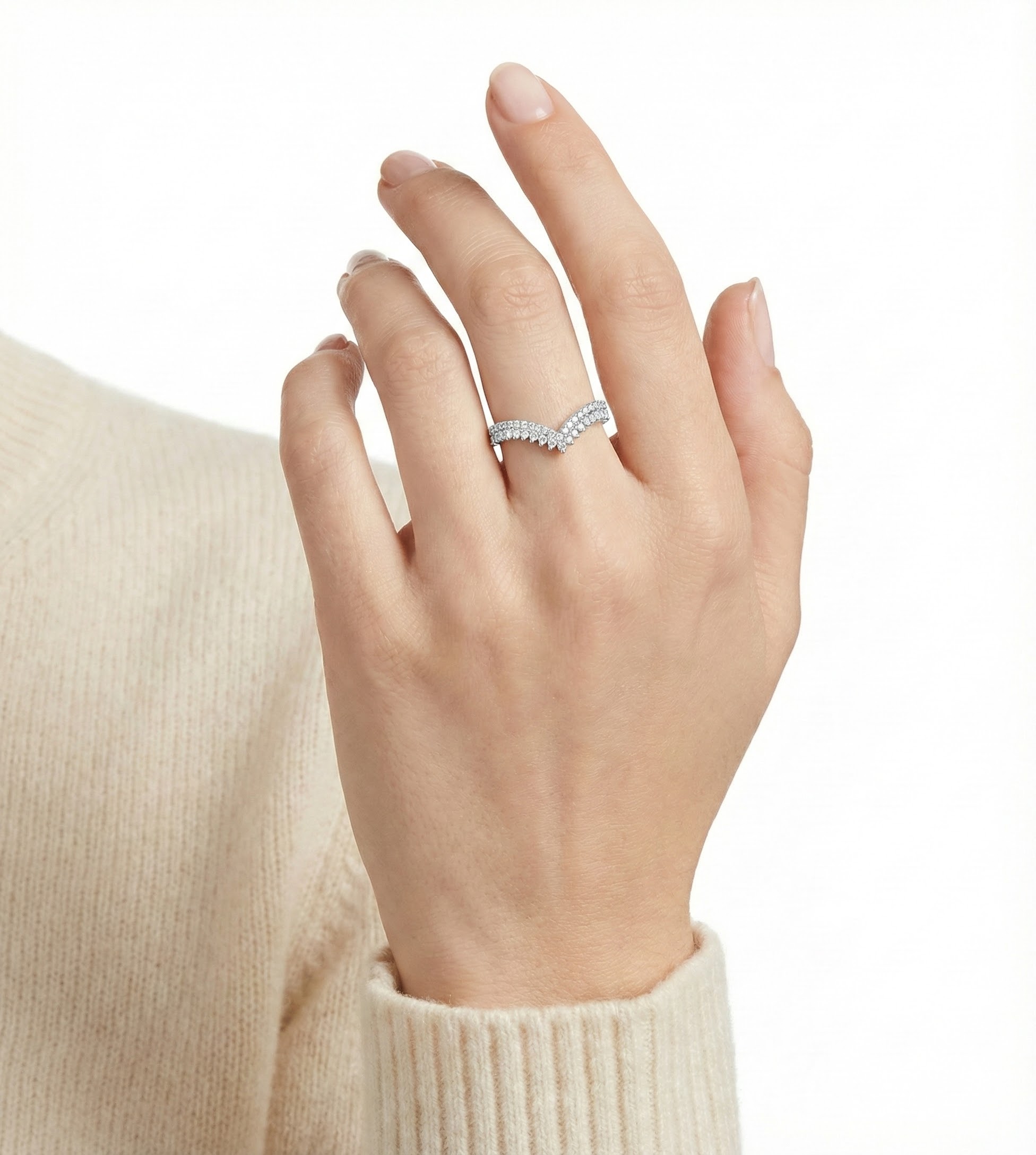 Prsten s krystaly briliantové čistoty