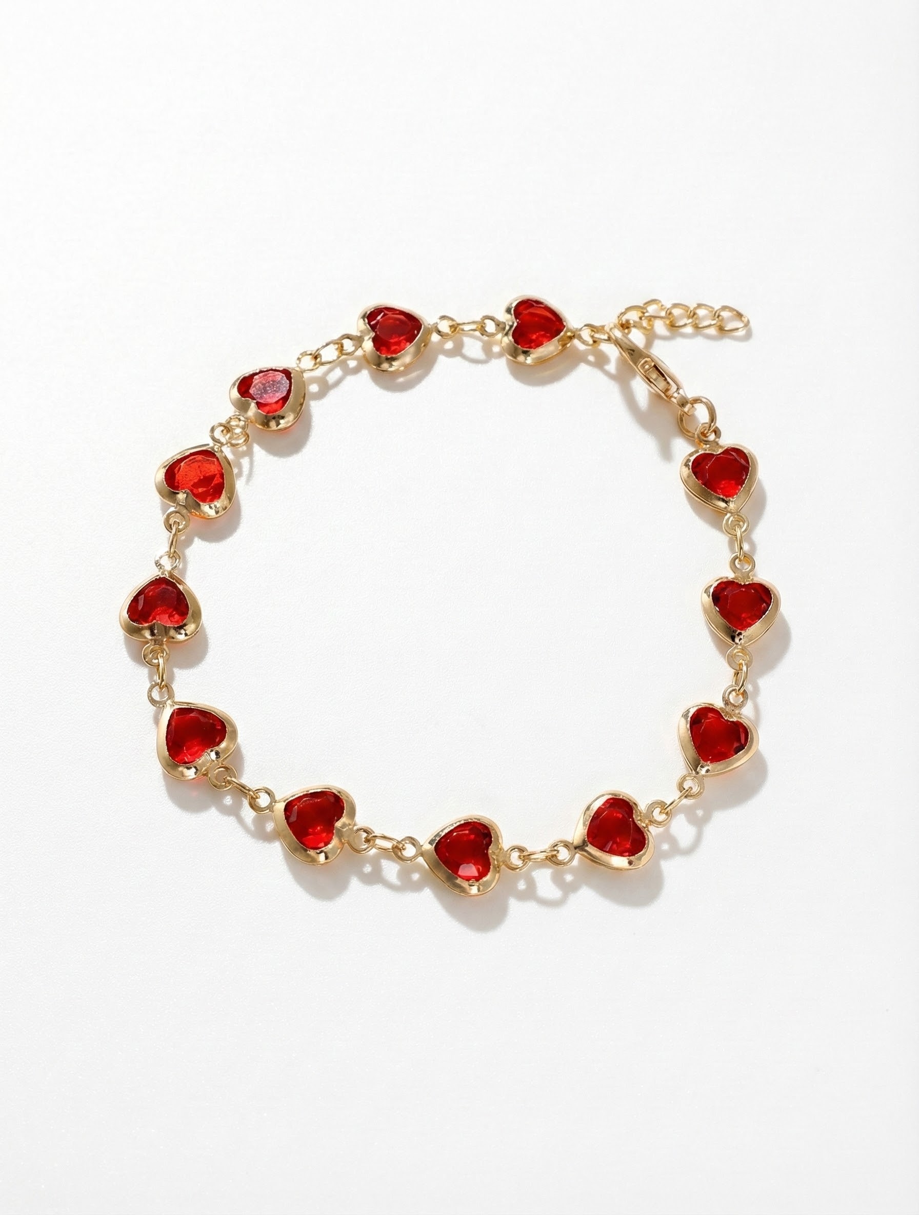 Náramek zlatavého lesku s krystaly briliantového brusu