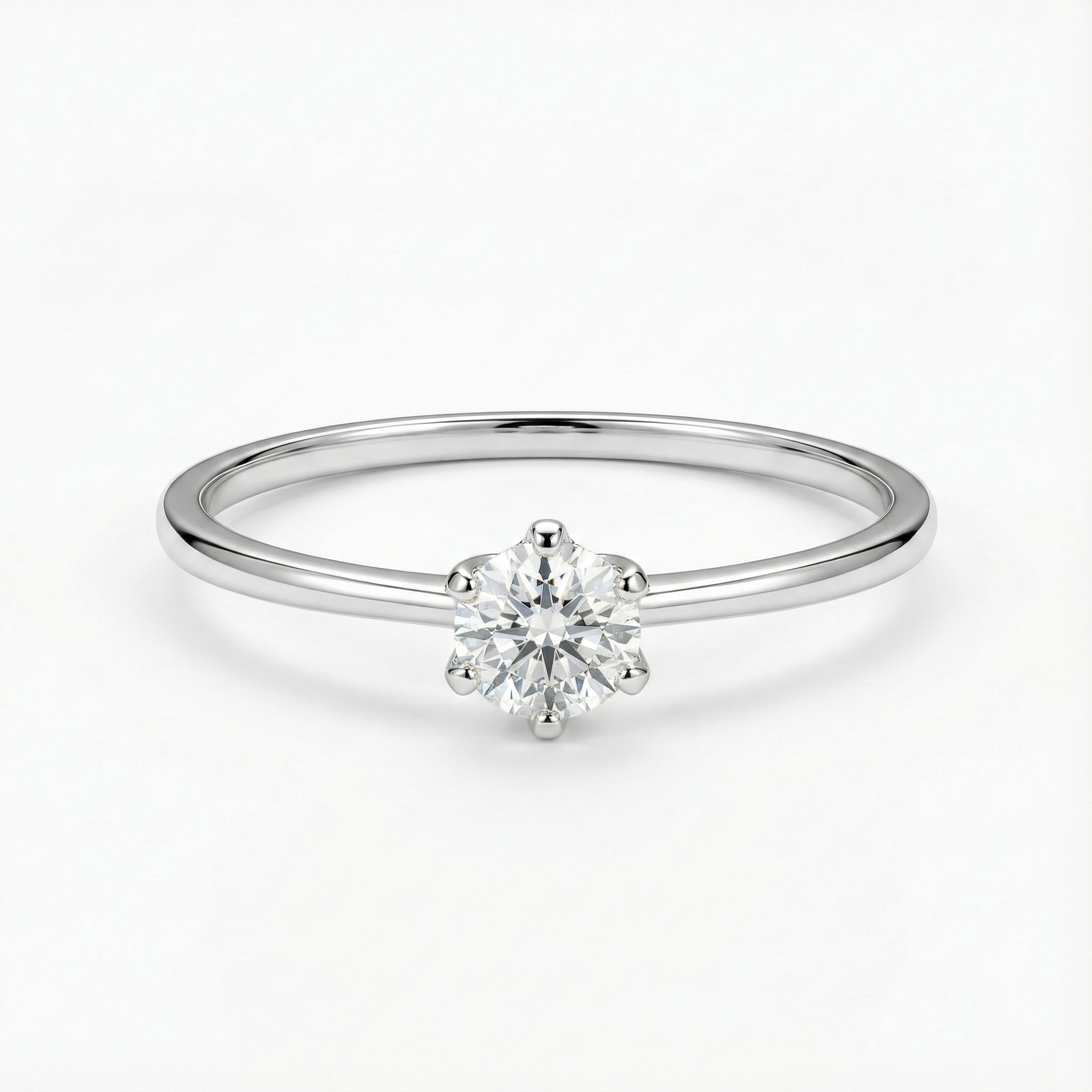 Prsten s krystaly briliantového brusu