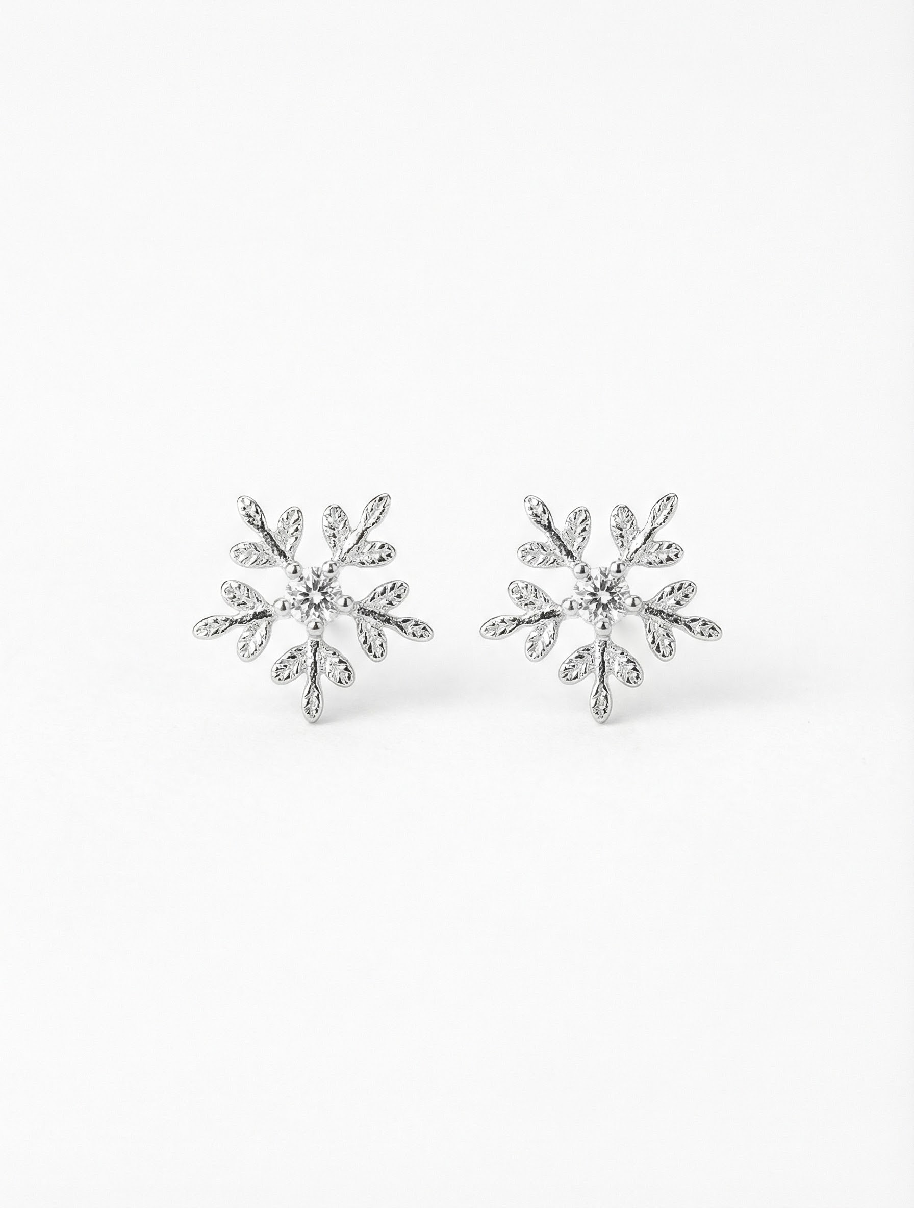 Náušnice v podobě sněhových vloček