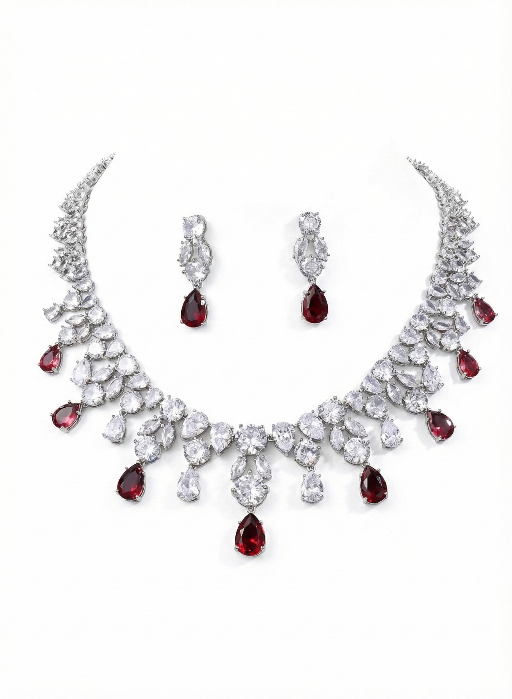 Krystaly briliantového brusu v podobě rubínu