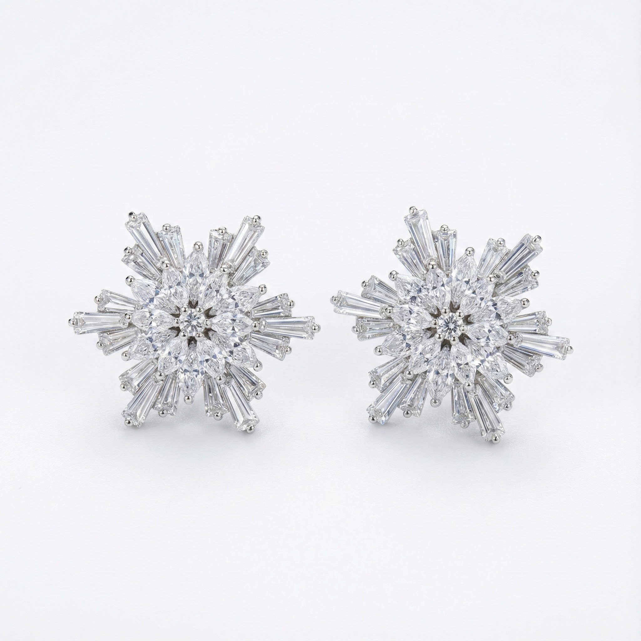 Náušnice v podobě sněhových vloček