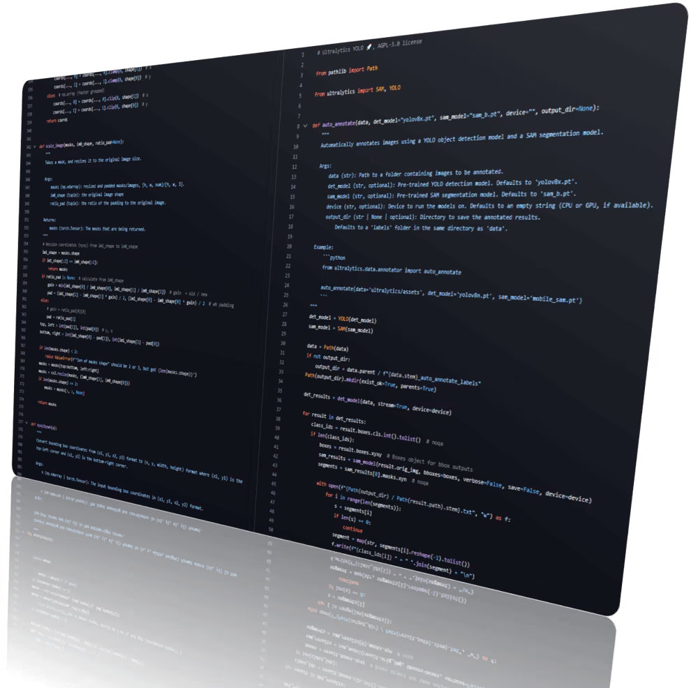 YOLO 代码配以3D透视可视化效果