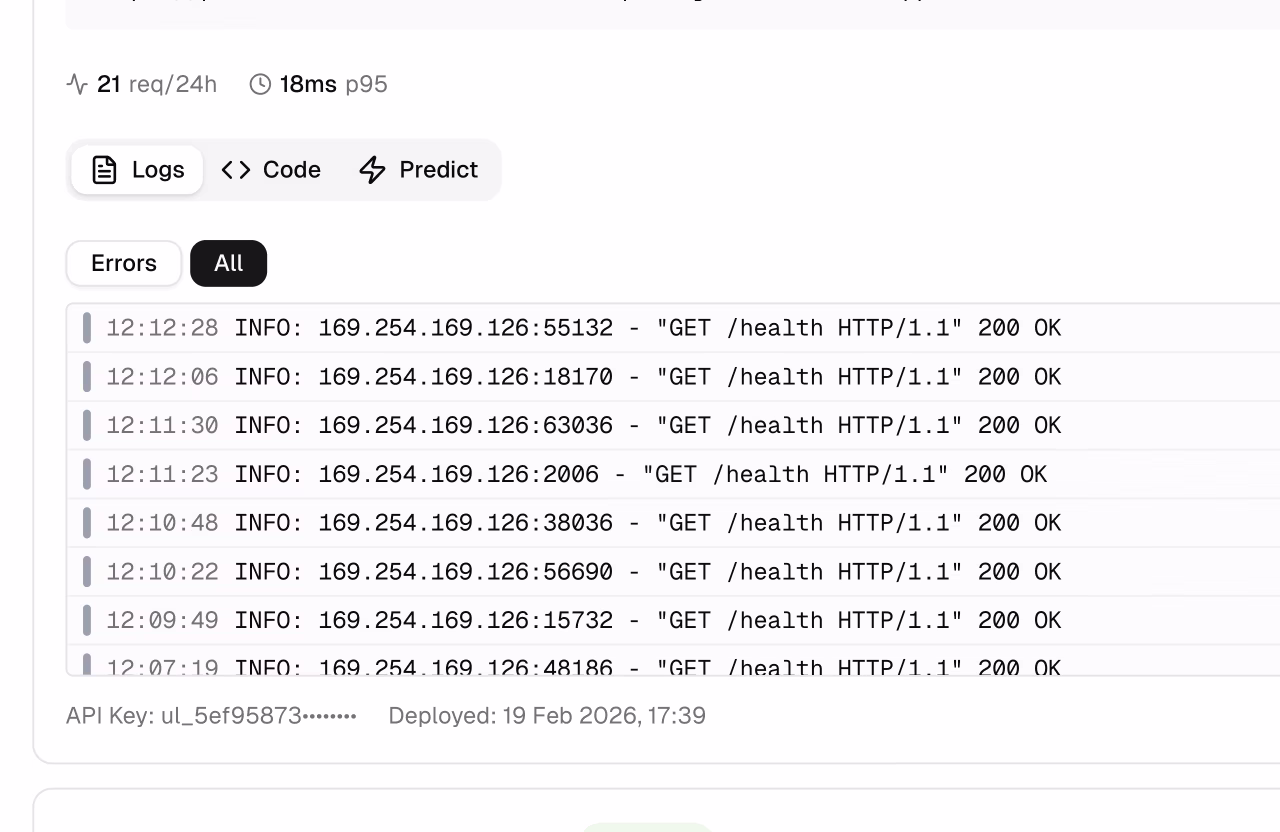 Guia Registos do Cartão de Implementação Ultralytics com Filtro de Gravidade