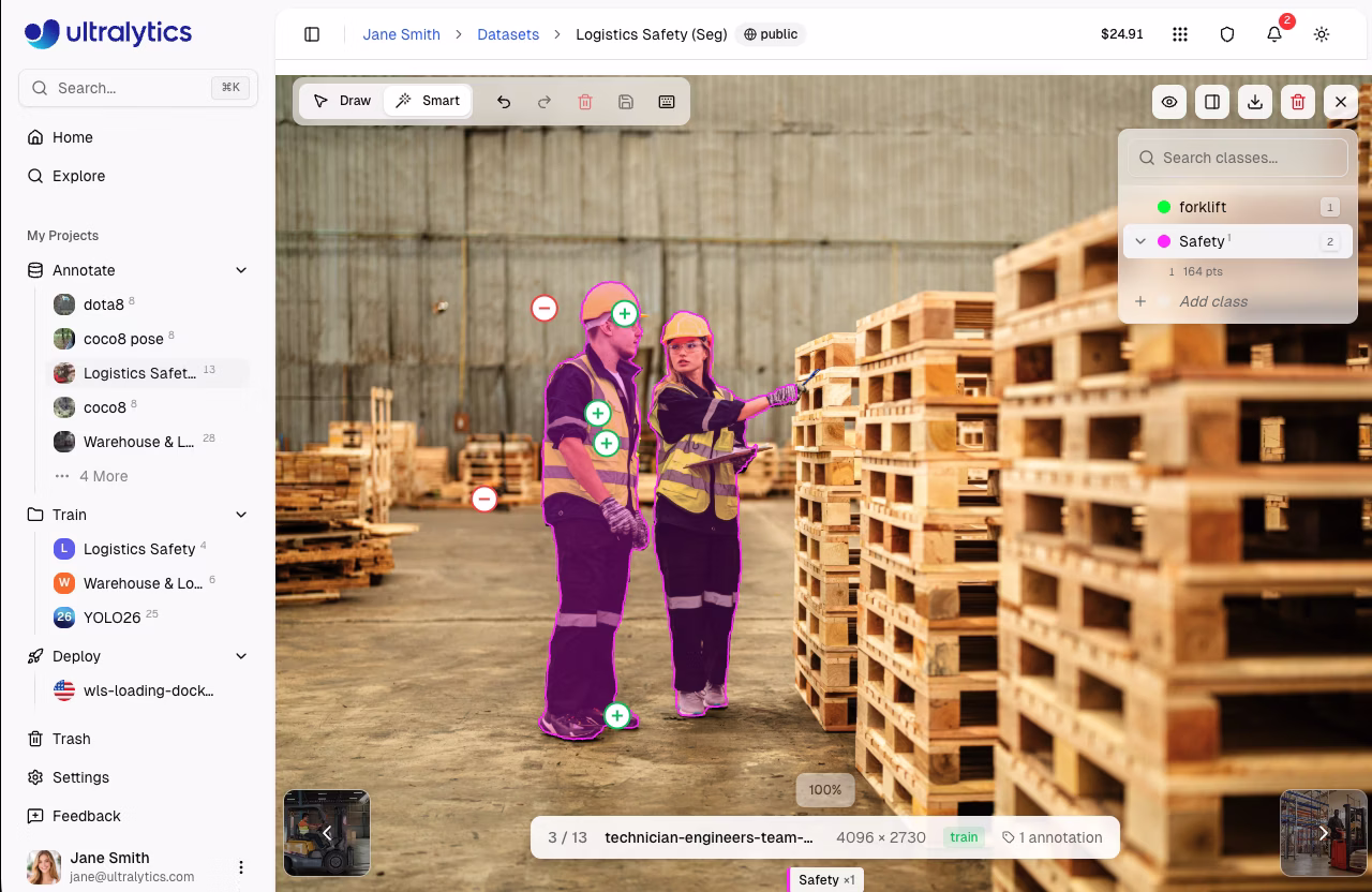 Ultralytics Аннотировать Sam Отрицательные Точки Маска