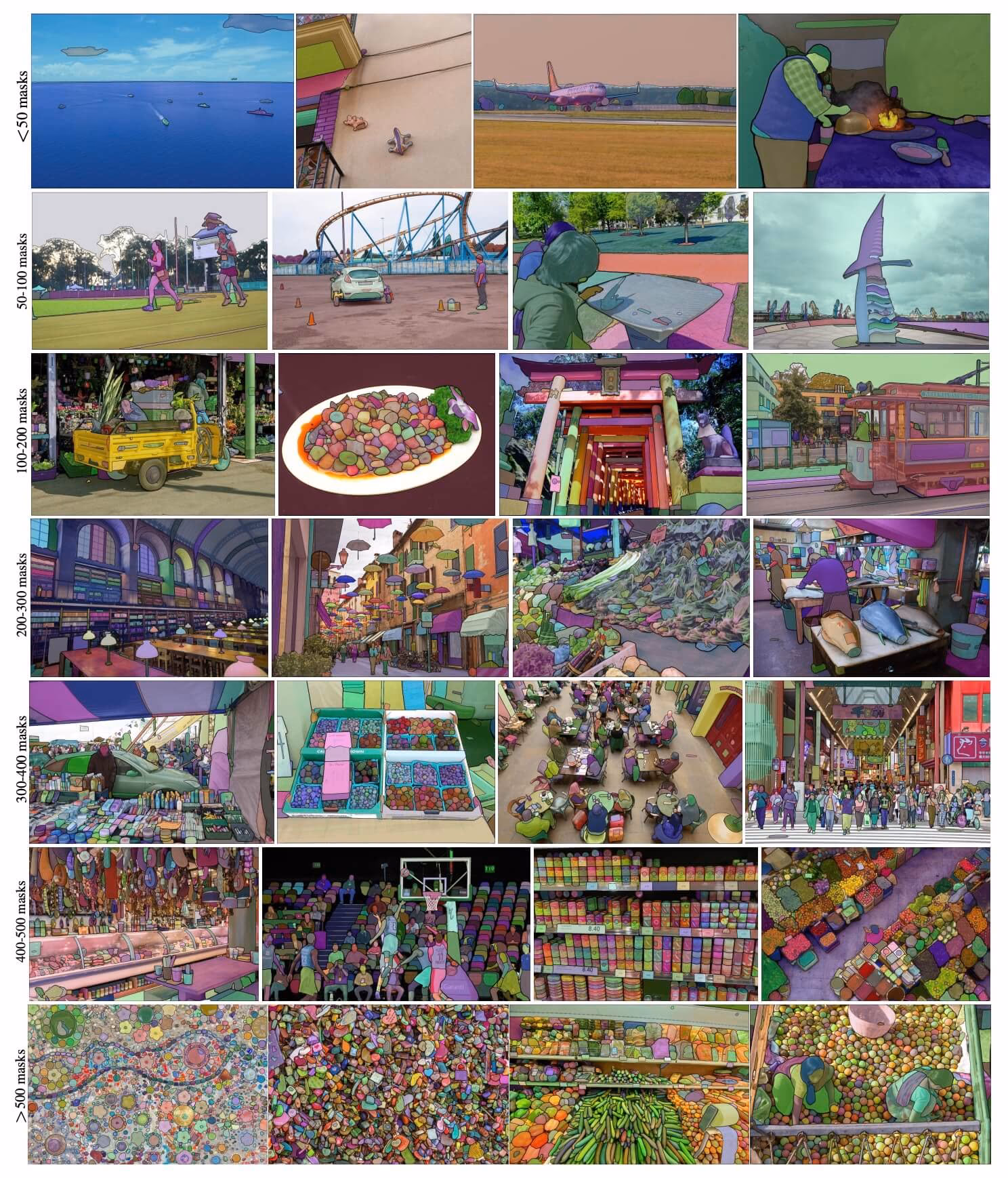 SA-1B数据集样本（含自动分割掩膜）