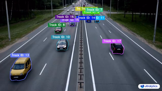 Segmentación de Instancias con Ultralytics y Seguimiento de Objetos