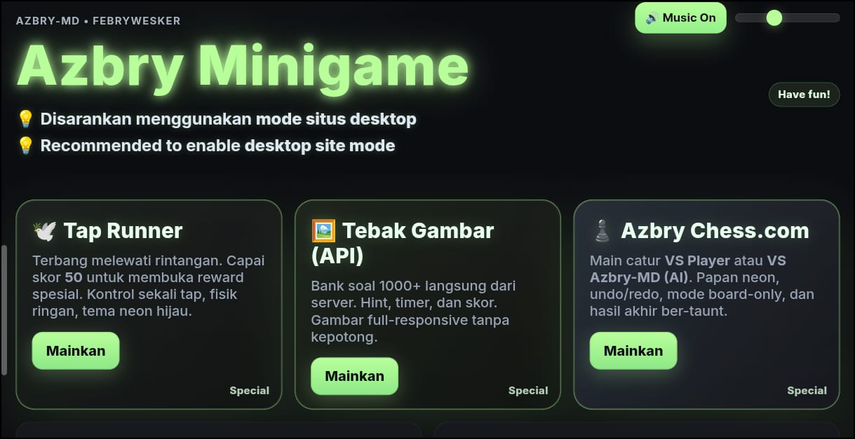 Azbry Minigame