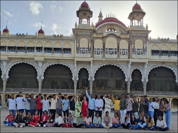 Students at Mysore Palace