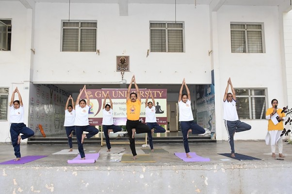 Yoga session with instructor