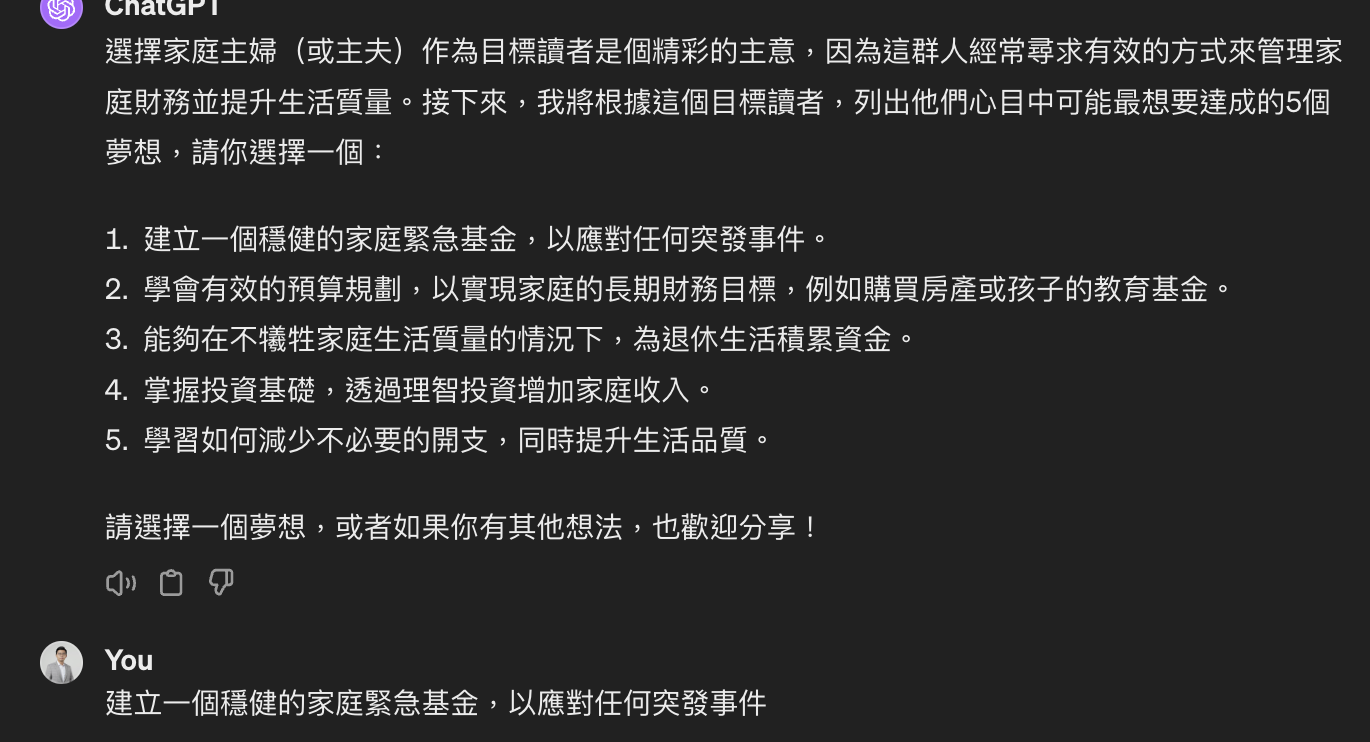 決定目標讀者的夢想