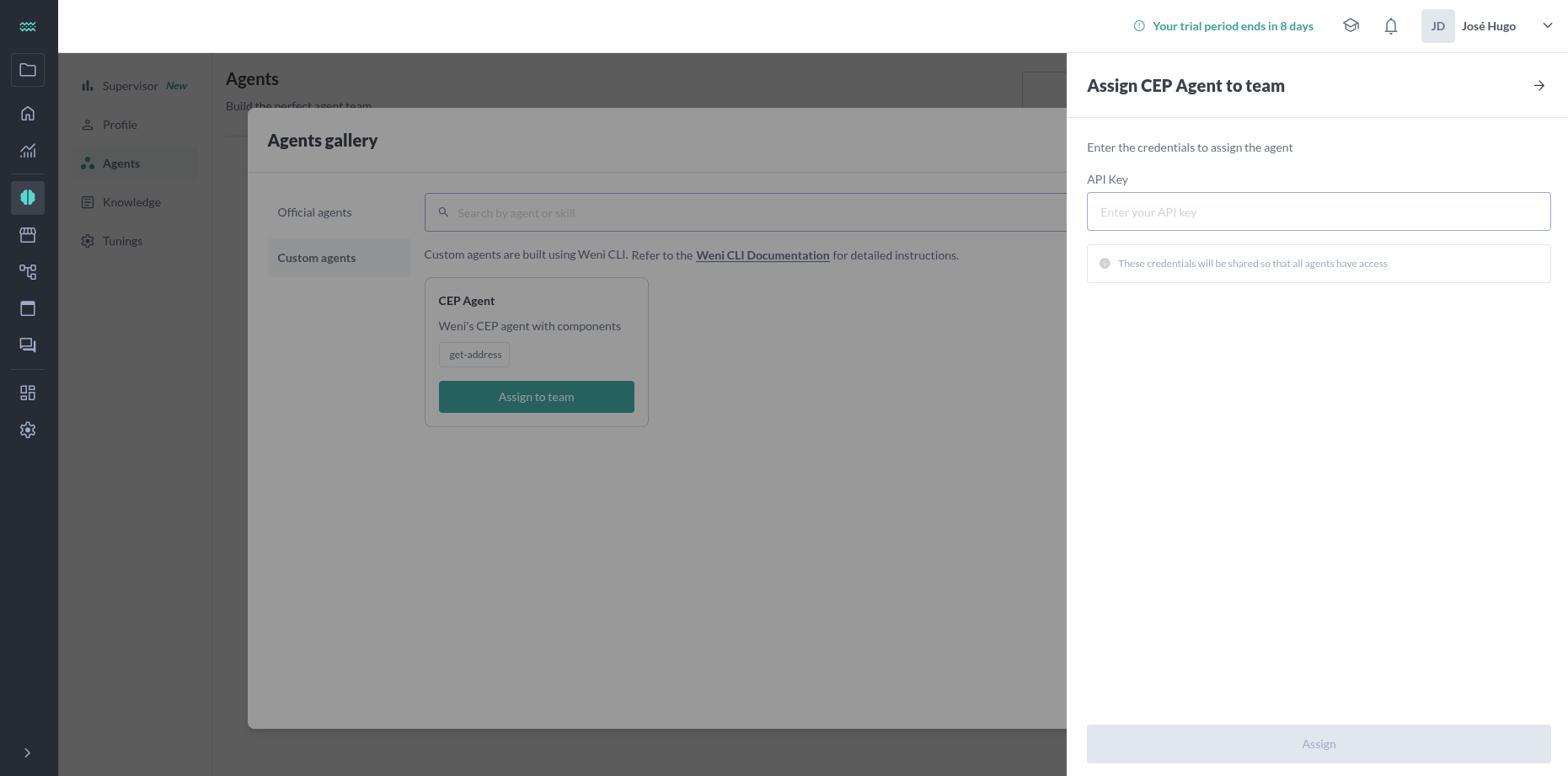 {"base64":" ","img":{"width":1861,"height":921,"type":"png","mime":"image/png","wUnits":"px","hUnits":"px","length":76997,"url":"https://cdn.jsdelivr.net/gh/vtexdocs/dev-portal-content@main/docs/guides/VTEX-CX-Platform/CLI/assets/agent-builder-assign.png"}}