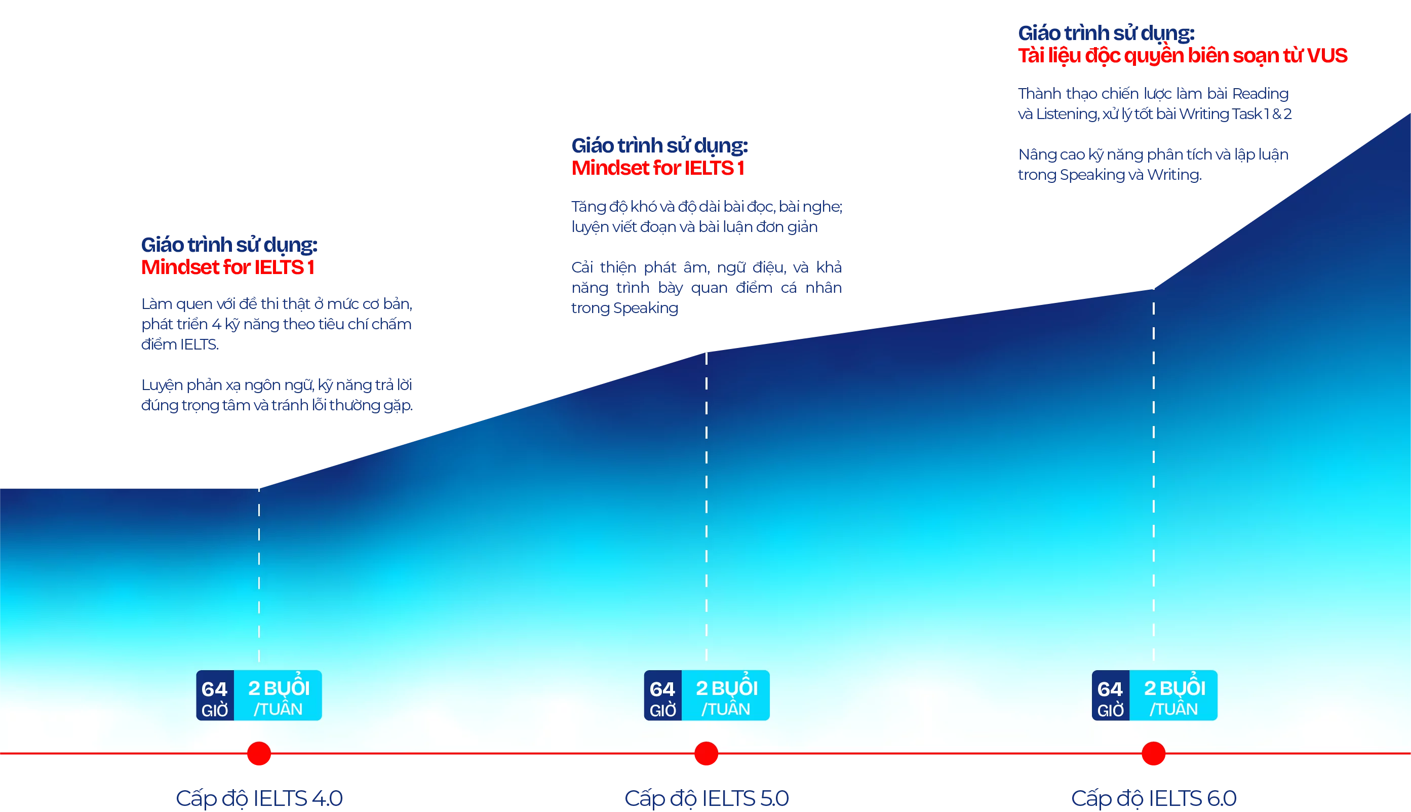Lộ trình Pre-IELTS tại VUS bồi dưỡng kiến thức nền