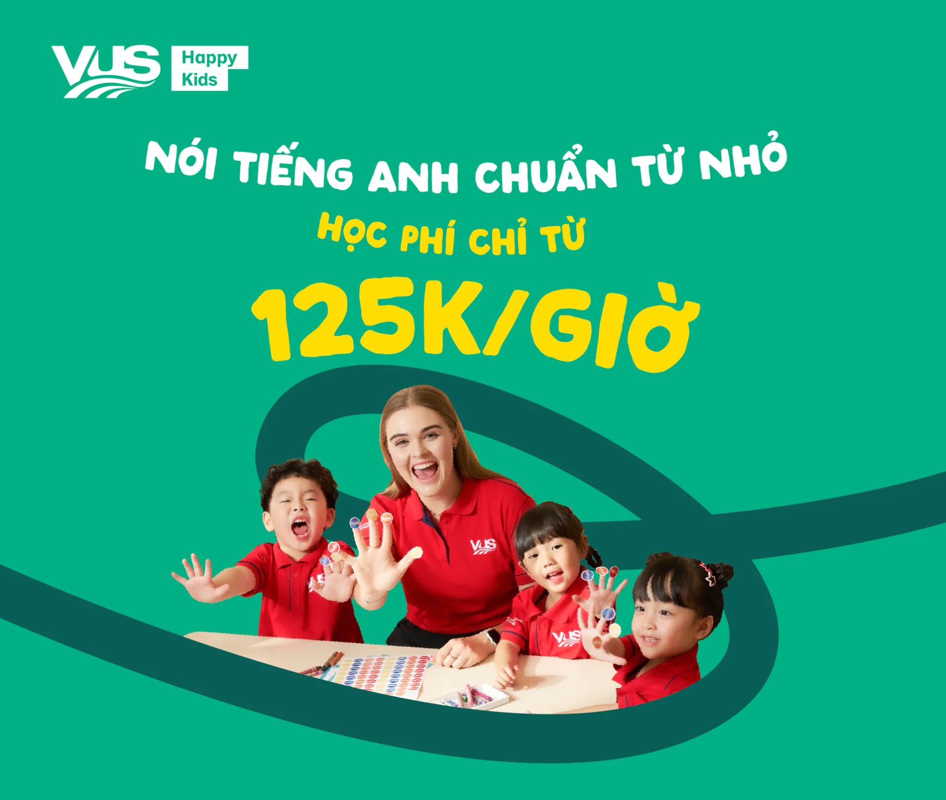 Học phí chỉ từ 125K/Giờ  - HK - english.vus.edu.vn