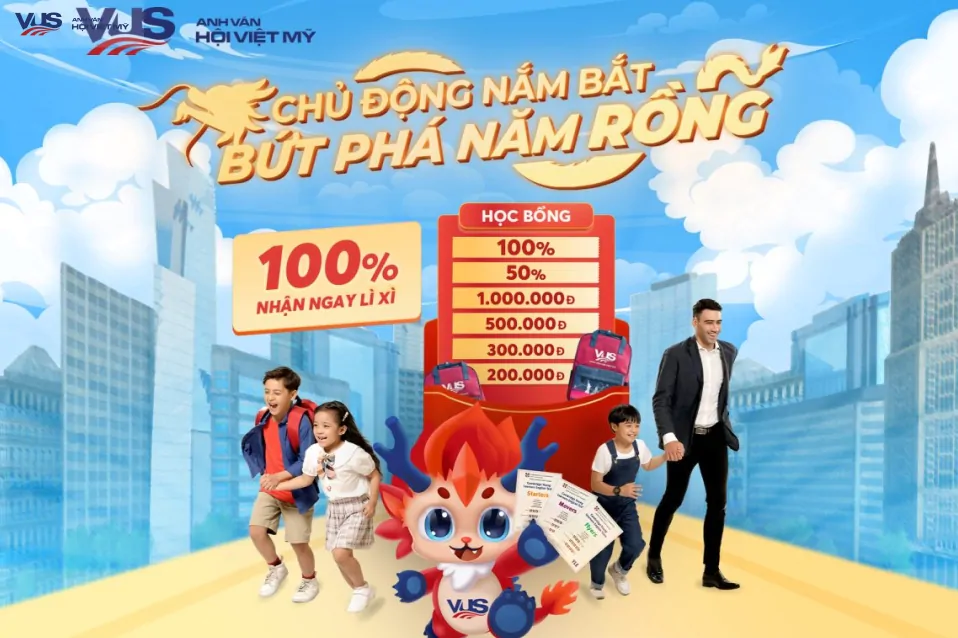 Hết Tết vẫn có 100% cơ hội trúng lì xì học bổng đến 100%