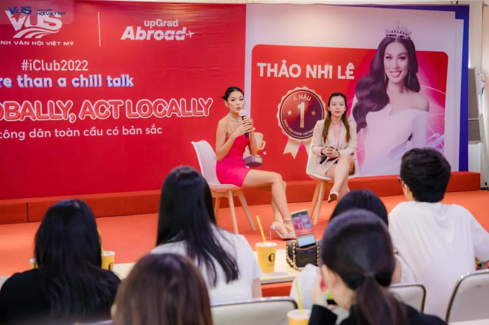 Học viên VUS giao lưu tiếng Anh với Á hậu 1 Thảo Nhi Lê