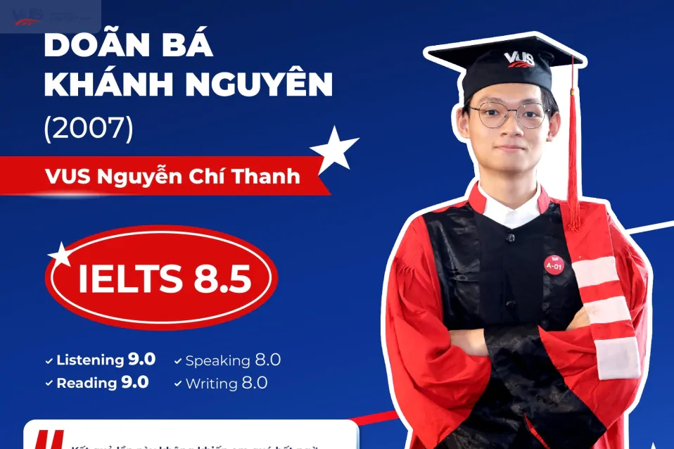 VUS Faces: Sự trở lại của cao thủ IELTS Doãn Bá Khánh Nguyên