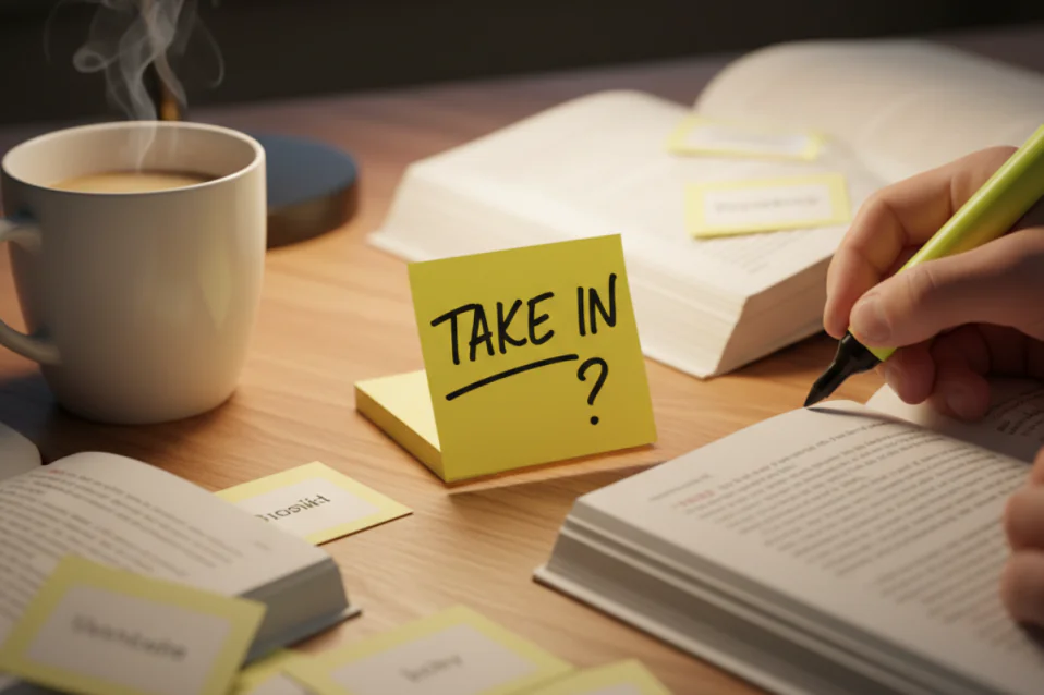 Take in là gì? Công thức, cách dùng, cụm đi kèm, bài tập