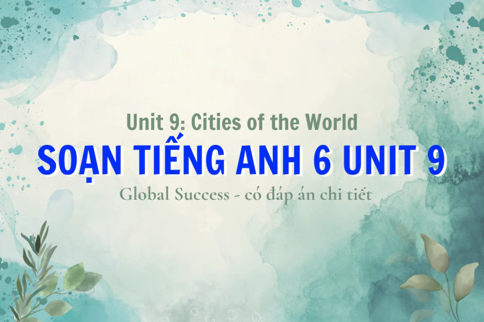 Soạn tiếng Anh 6 Unit 9 Global Success (từ vựng, ngữ pháp, đáp án)