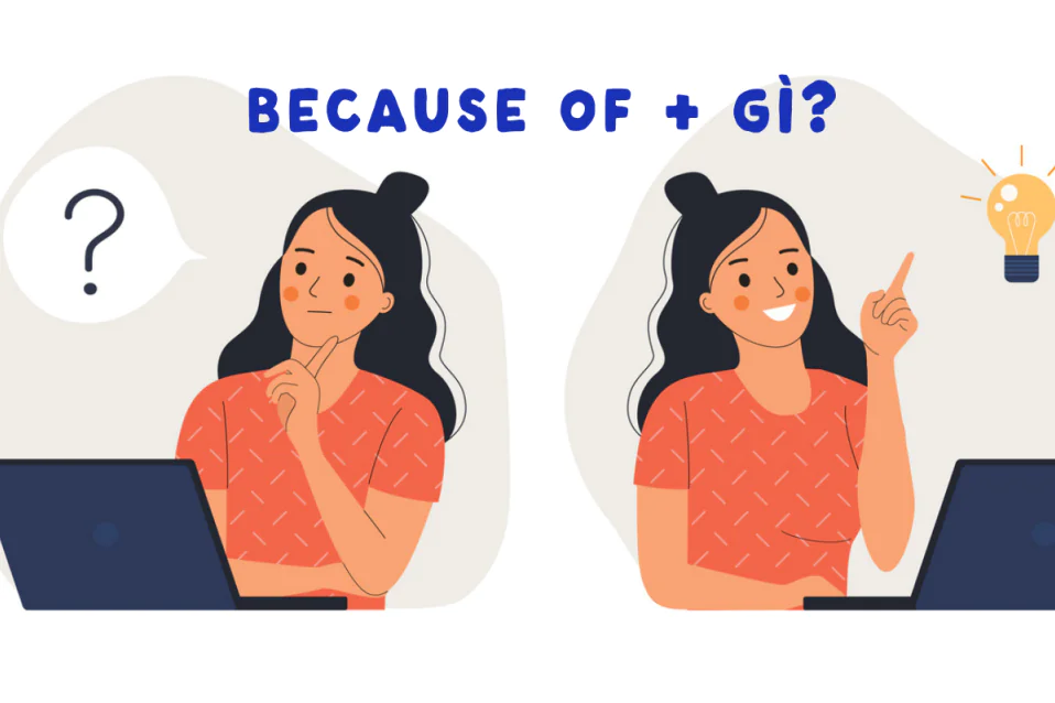 Because of +gì: Lý thuyết, công thức và phân biệt với Because