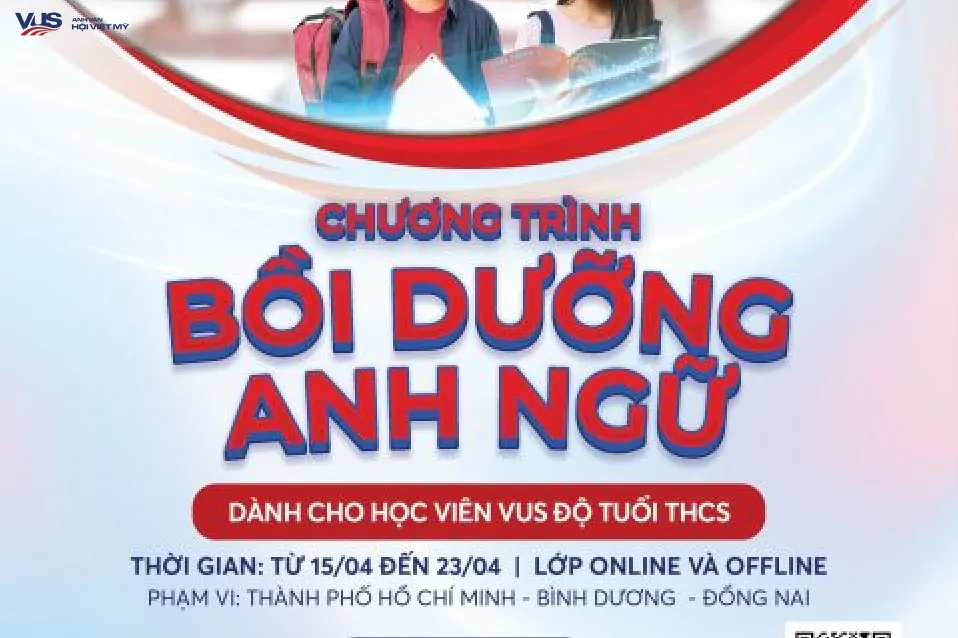 VUS tổ chức lớp Bồi dưỡng tiếng Anh học kỳ 2 miễn phí