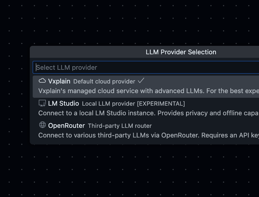 Bring Your Own LLMs or Run Locally
