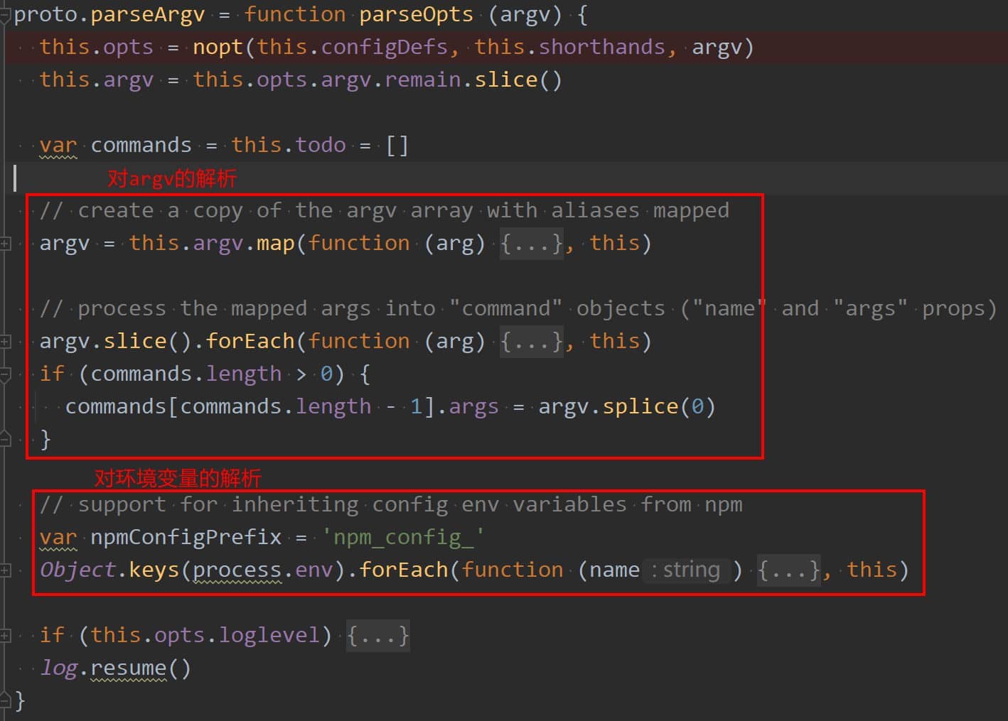 npm config set loglevel