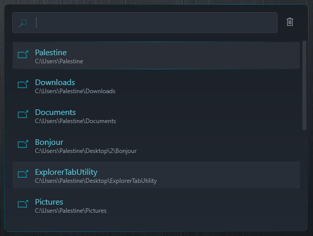Tab Search