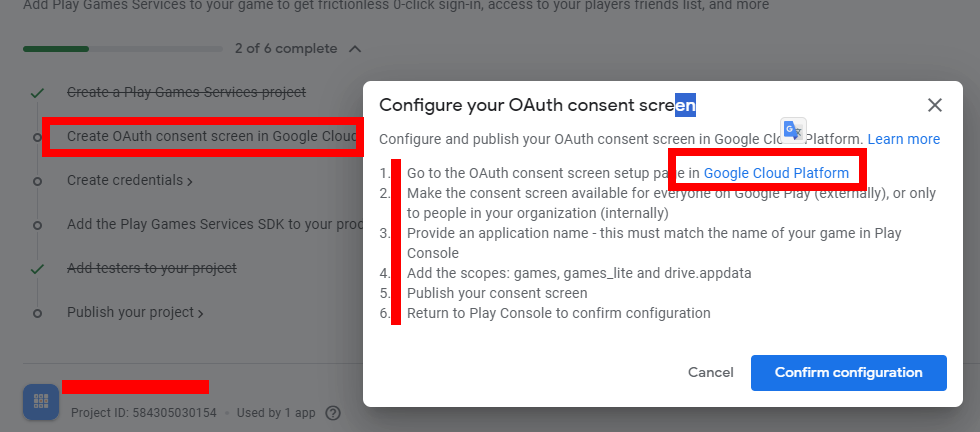 Configure your OAuth consent screen