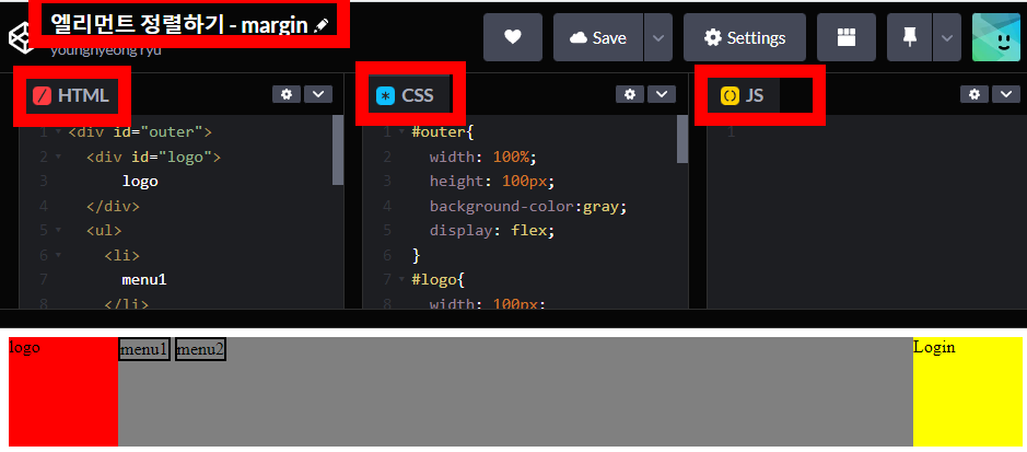 codepen create project