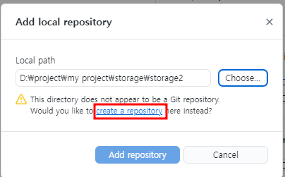 create a repository