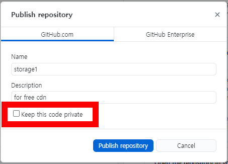 Publish repository