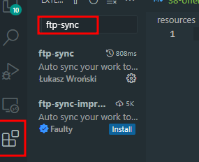 extension ftp-sync