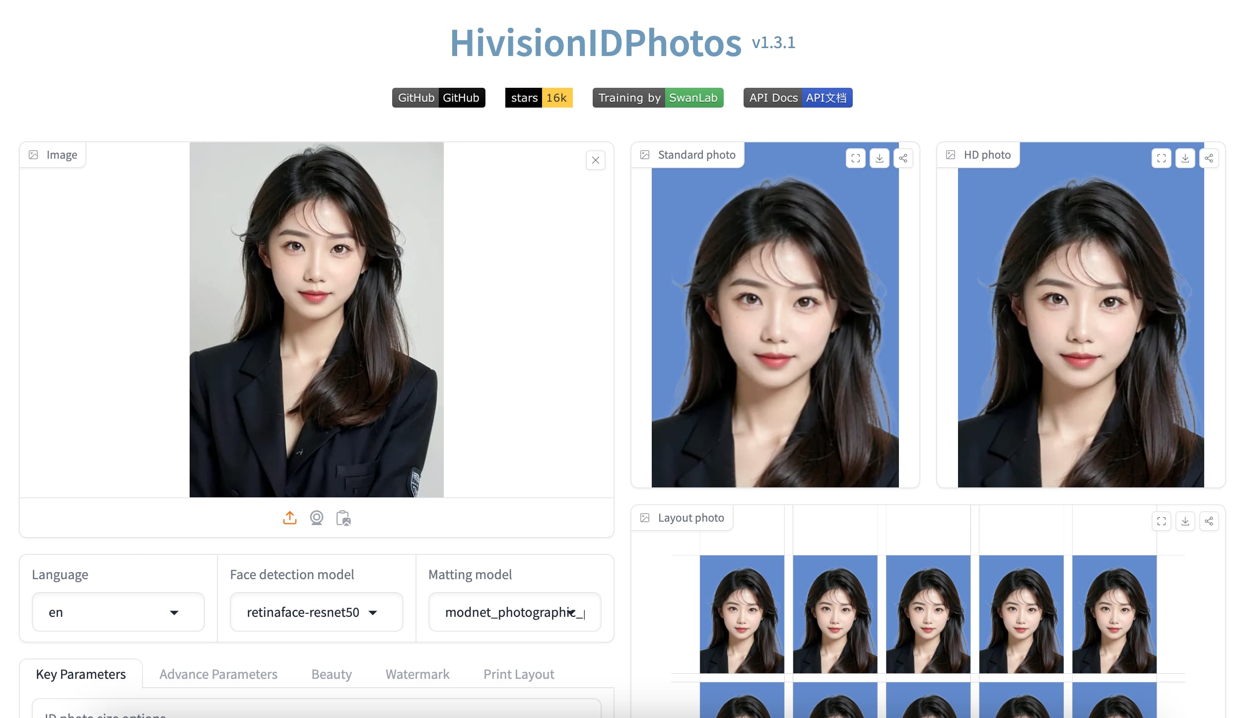 HivisionIDPhotos